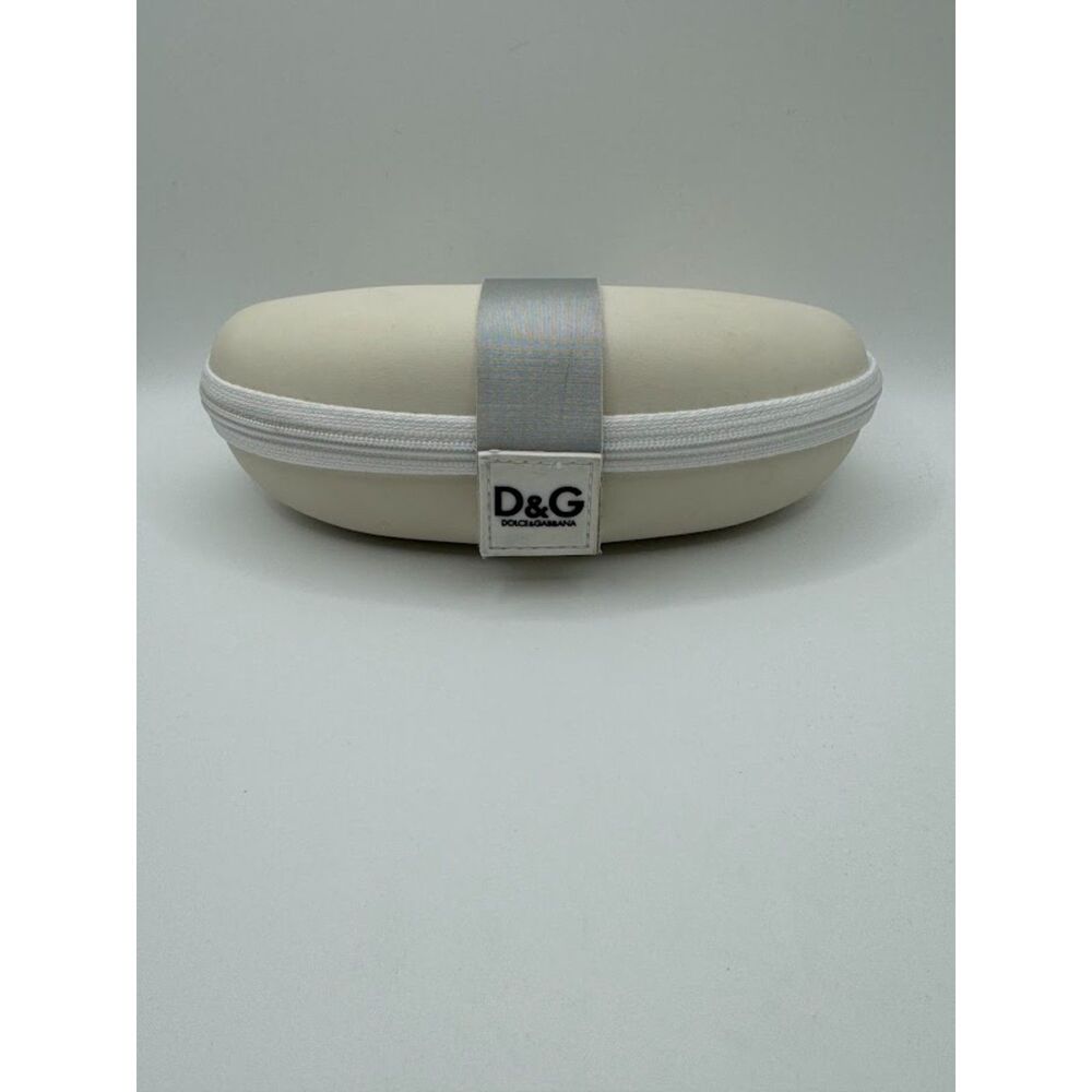 Dolce & Gabbana White Y2K Style Sunglass Case - New!